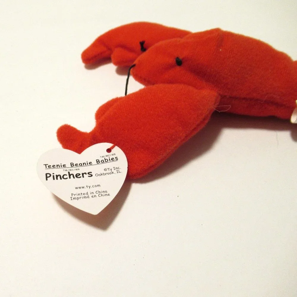 Pinchers the Catnip Teenie Beanie Lobster